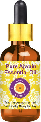 deve herbes Pure Ajwain Essential Oil (Trachyspermum ammi) with Glass Dropper(50 ml)