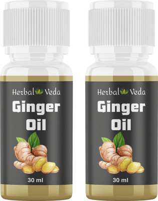 herbal veda Ginger Oil | Pure and Natural 2 x 30ml Pack Of 2(60 ml)