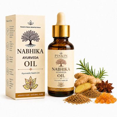 Pinkin Nabhi Oil for Digestion & Detox | Ayurvedic for Weight Loss, Gut Health Support(30 ml)