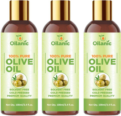 Oilanic Premium Olive Oil Combo pack of 3 bottles of 100 ml(300 ml)(300 ml)