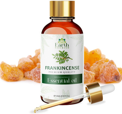 Earth Nourish Frankincense Essential Oil - 15ml / 0.50 Fl Oz - Pure and Natural for Skincare(15 ml)
