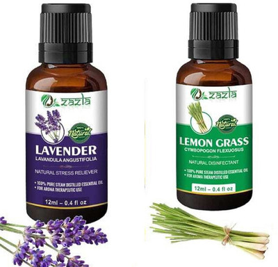 Zazla Essential Oil Lavender & Lemon-Grass(24 ml)