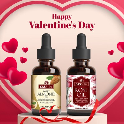 Cassidy ALMOND & ROSE ESSENTIAL OIL VALENTINE COMBO PACK(60 ml)