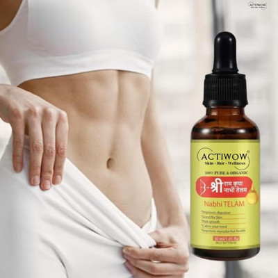 ACTIWOW Nabhi Tailam Herbal Dew Radiance Glow Belly Oil(30 ml)