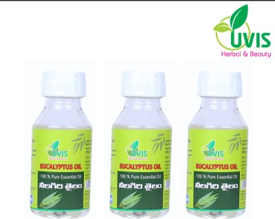 UVIS Herbal & Beauty Nilgiri Eucalyptus Oil | Promotes Clear Skin, Strong Hair 30ML (Pack of 3)(30 ml)