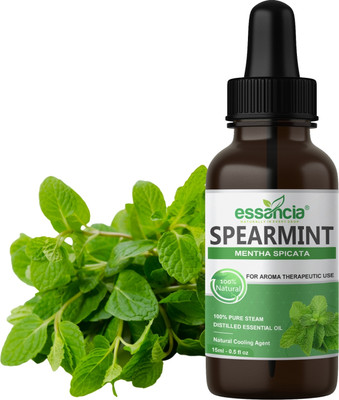 essancia Spearmint Essential Oil for Skin, Hair Care & Aromatherapy - Pure & Natural(15 ml)