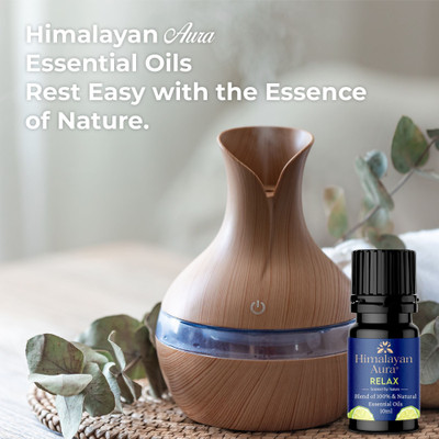 himalayan aura Relax Essential Oil Diffuser Blend Aromatherapy Stress Relief & Healing (30ml)(10 ml)
