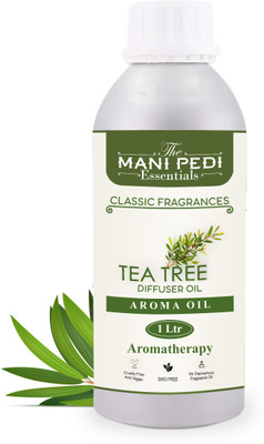 The Mani Pedi Essentials Tea-Tree Aroma Diffuser Oil for Home Fragrance Essential Diffuser Oil - 1Liter(1000 ml)