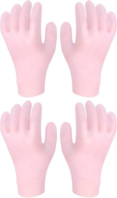 Deoxys 2 Pairs Moisturizing Gloves Overnight, Touch Screen Gloves White Cotton Gloves