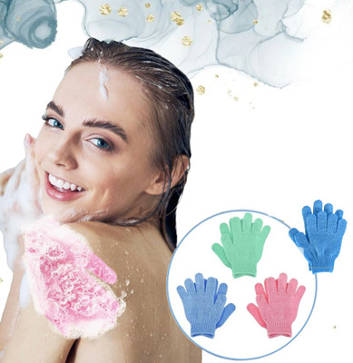 Halayudh Elastic Fit Scrub Gloves for Smooth Skin and Gentle Polish