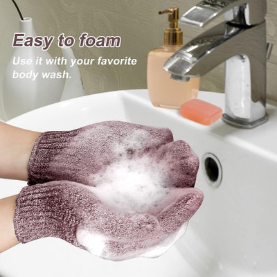 HM EVOTEK Spa Massage Body Scrubber Cleaner/Nylon Exfoliating Multi-Purpose Gloves B-41