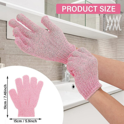 HM EVOTEK Spa Massage Body Scrubber Cleaner/Nylon Exfoliating Multi-Purpose Gloves B-47