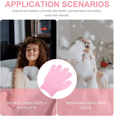 Masox Store Spa Massage Body Scrubber Cleaner/Nylon Exfoliating Multi-Purpose Gloves R-25
