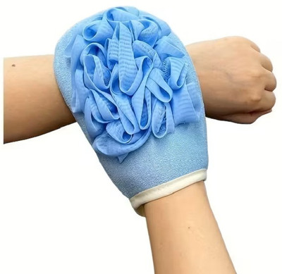 RBGIIT Dual Side Exfoliating Bath Glove Loofah Mitt for Dead Skin Removal Shower
