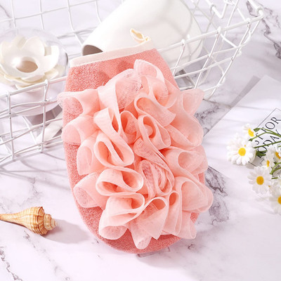 RBGIIT Daily Shower Dual Side Loofah Bath Glove Scrubber Mitt for Tan Removal Care