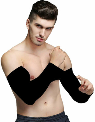 PAROPKAR Cotton Arm Sleeve For Men & Women(Free, Black)
