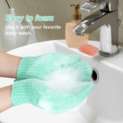 RBGIIT Spa Massage Body Scrubber Cleaner/Nylon Exfoliating Multi-Purpose Gloves B-63