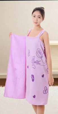 Armaan Depends on Availability Free Size Bath Robe(Pack of 1 Wearable Towel / Bath Robe/ Beach Towel, For: Women, Depends on Availability)
