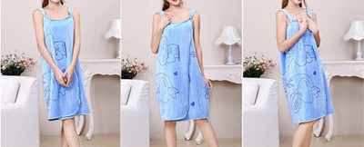 TIDYHACK Depends on Availability Free Size Bath Robe(1 Wearable Towel / Bath Robe/ Beach Towel, For: Women, Depends on Availability)
