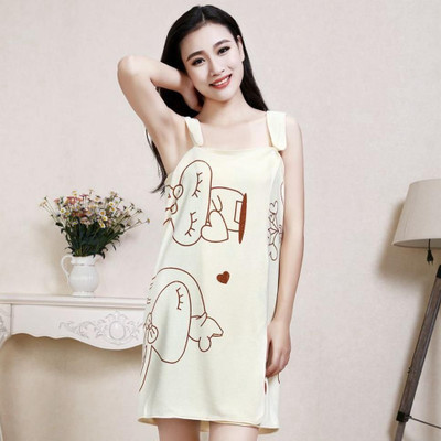 Armaan Cream Free Size Bath Robe(1 bath robe, For: Men & Women, Cream)