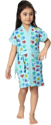 Lovira Blue-Hearts XXS Bath Robe(1, For: Girls, Blue-Hearts)