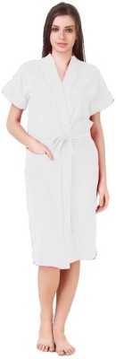 Loroco Luxury White XL Bath Robe(1 bathrobe for women, For: Women, Luxury White)