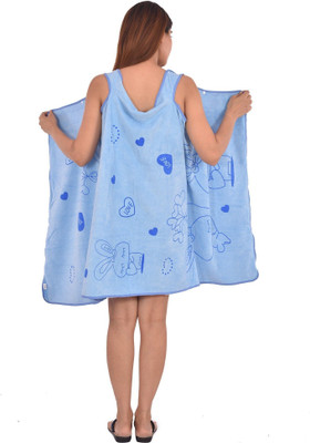 Armaan Blue, Pink, Purple Free Size Bath Robe(Pack of 1 Wearable Towel / Bath Robe, For: Men & Women, Blue, Pink, Purple)