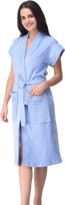 Comfortlooms SKY BLUE Free Size Bath Robe(1x Bathrobe, For: Women, SKY BLUE)
