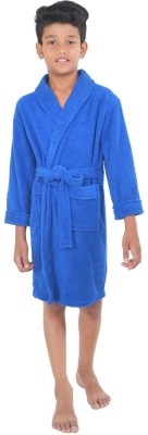 Comfortlooms Royal Blue Medium Bath Robe(1 x Kids Bathrobe, For: Baby Boys & Baby Girls, Royal Blue)