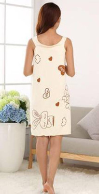 Manav Beige Free Size Bath Robe(2 Bath Robe, For: Men & Women, Beige)