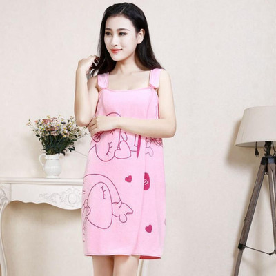 Armaan Pink Free Size Bath Robe(1 BATH ROBE, For: Men & Women, Pink)