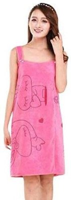 SHIVA Red Free Size Bath Robe(1 BATH ROBE, For: Men & Women, Red)