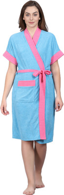 Pugnaa FIROZI LIGHT Free Size Bath Robe(1 Bath Robe, For: Women, FIROZI LIGHT)