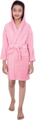 Comfortlooms Pink XL Bath Robe(1 x Kids Bathrobe, For: Baby Boys & Baby Girls, Pink)