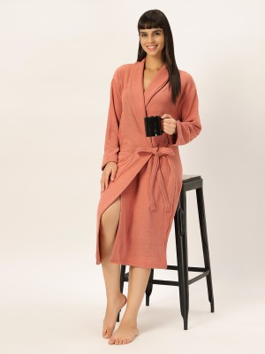 lacylook Orange Large Bath Robe(1 bath robe, For: Women, Orange)