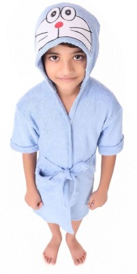 Comfortlooms Sky Blue Large Bath Robe(1 x Kids Bathrobe, For: Baby Boys & Baby Girls, Sky Blue)