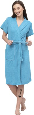 Poorak Ferozi Free Size Bath Robe(1 bathrobe for women, For: Women, Ferozi)