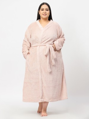 Klotthe Pink 4XL Bath Robe(1 Bath Robe, For: Women, Pink)