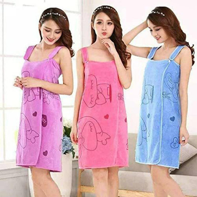 Manav Depends on Availability Free Size Bath Robe(3 Bath Robe, For: Women, Depends on Availability)