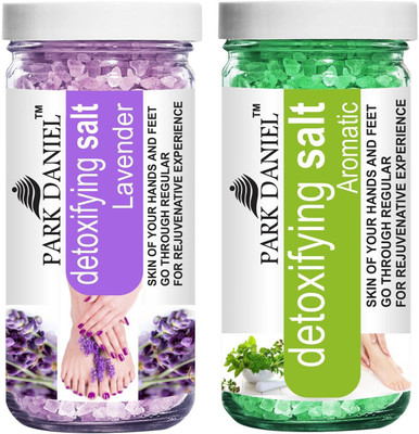 PARK DANIEL Premium Lavender & Aromatic Bath Salt- For Radiant Skin & Relaxation- Pedicure & Manicure Salt Combo Pack Of 2 Jars of 200 gms(400 gms)(400 g)