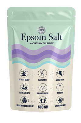 VedikBath Pure Epsom Salt | Muscle Relaxation & Spa Use |(500 g)