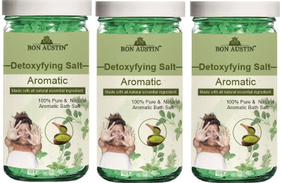 Bon Austin Detoxifying Aromatic Bath Salt for Muscle Relief & Relaxation (200g) Pack of 3(600 g)