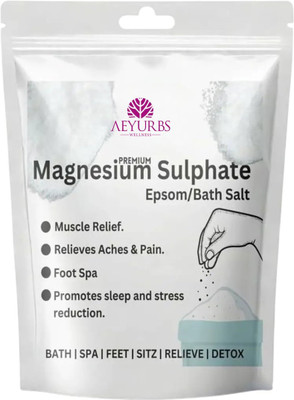 AEYURBS Epsom Salt | For Safe Skin And Muscle Soothing And Hydration Therapy(200 g)