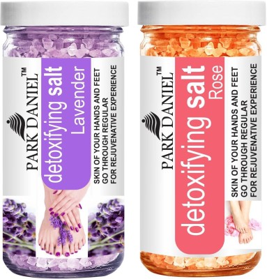 PARK DANIEL Lavender�& Rose Bath Salt For Manicure Pedicure Refresh Skin Pack of 2 200 gms(400 g)