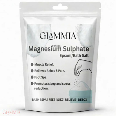 GLAMMIA Epsom Salt | Daily Muscle Recovery Bath For Energy(200 g)
