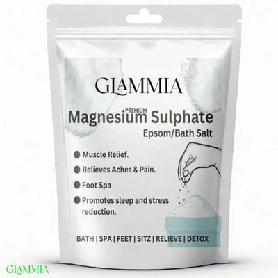 GLAMMIA Epsom Salt | Daily Muscle Recovery Soak For Stress Relief(200 g)