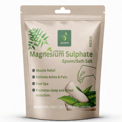 JAINIK Neem Bath & Magnesium Sulphate for Foot Pain Relief and Relaxation.(450 g)