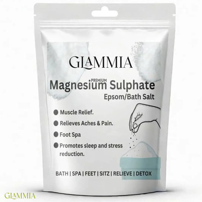 GLAMMIA Epsom Salt | Pain Relief To Relax Tired Muscles(200 g)