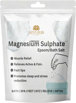 AEYURBS Epsom Salt | For Gentle Therapeutic Unscented Muscle Soaking(200 g)