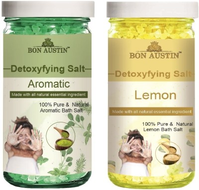 Bon Austin Aromatic & Lemon Bath Salt for Relief & Relaxation (Each,200g) Combo of 2(400 g)